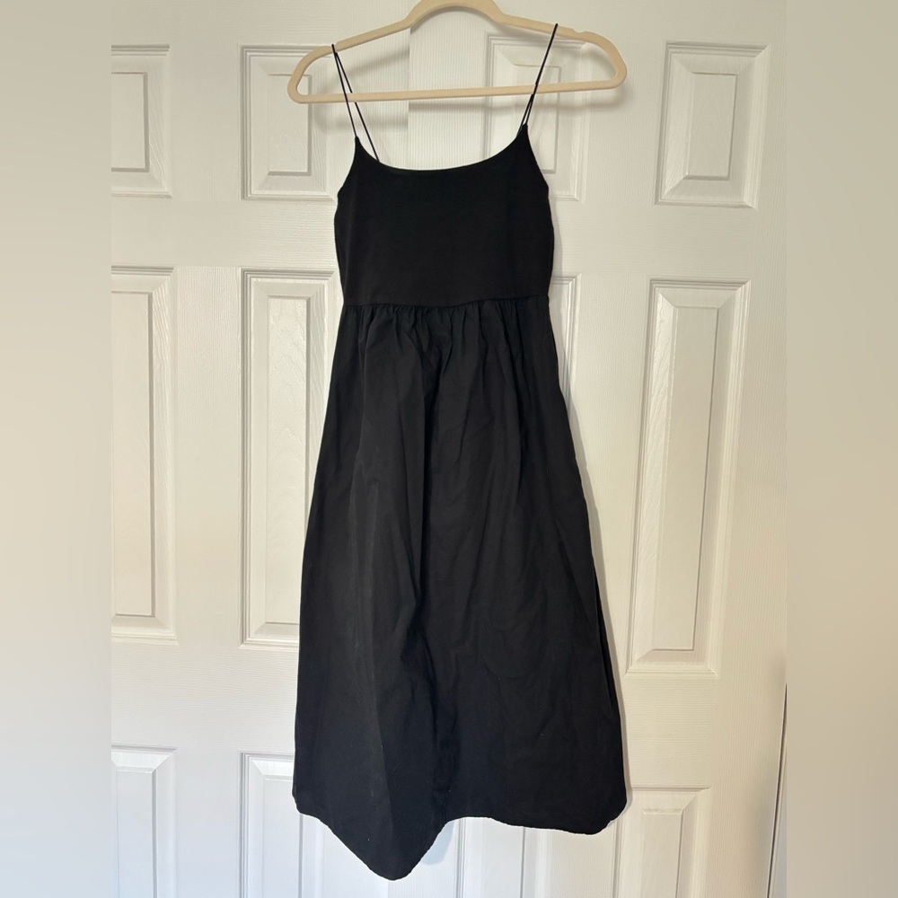 Black Spaghetti Strap Summer Dress
